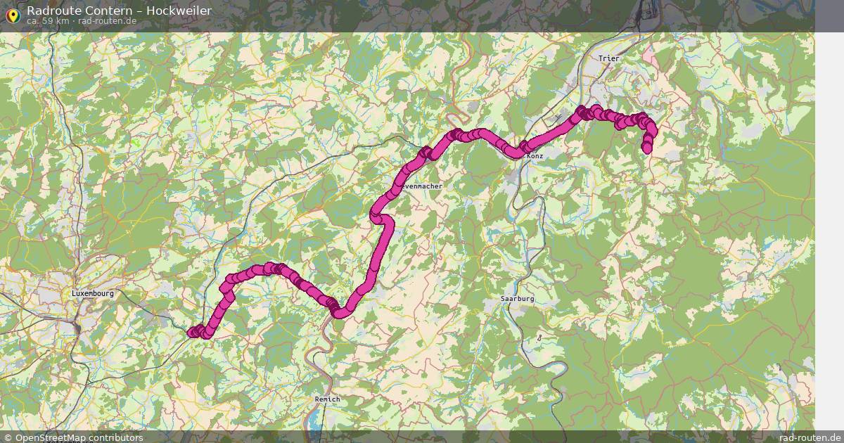 Fahrradroute Contern – Hockweiler