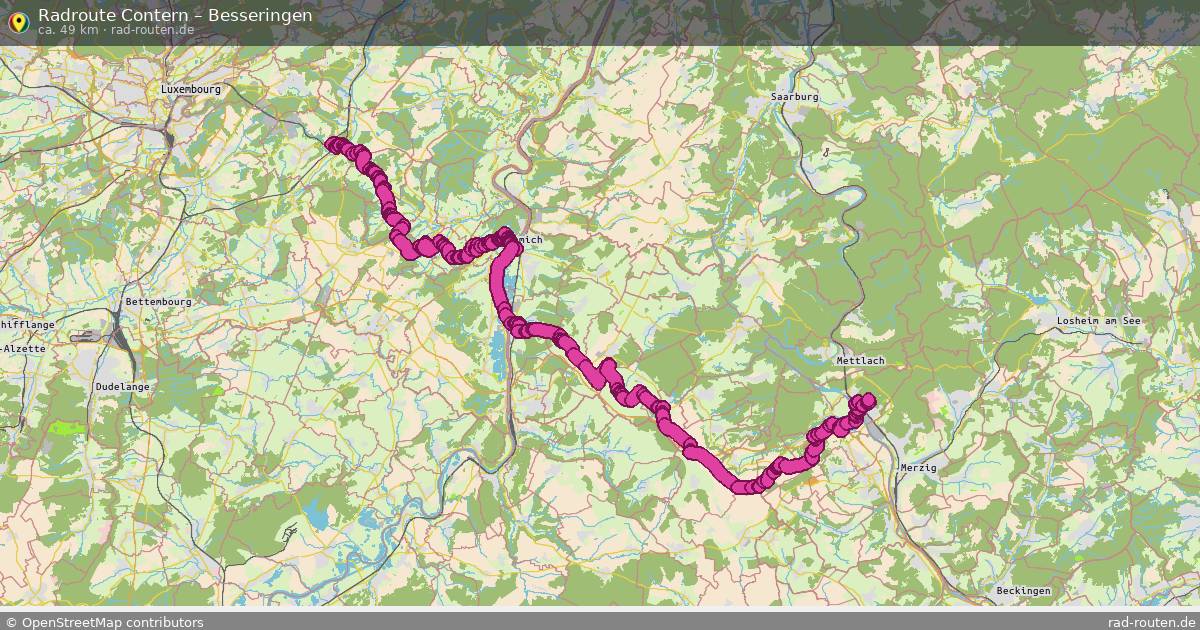 Fahrradroute Contern – Besseringen