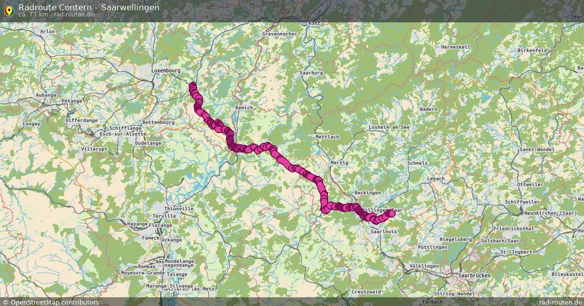 Radtour Contern – Saarwellingen