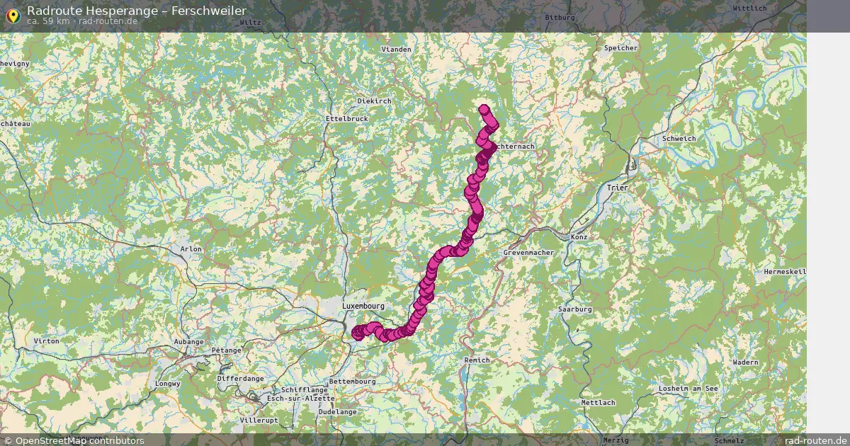 Radtour Hesperange – Ferschweiler