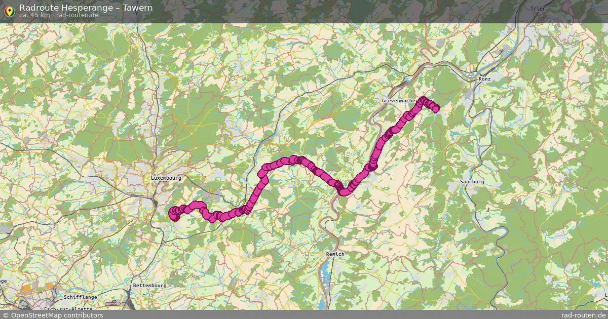 Radtour Hesperange – Tawern