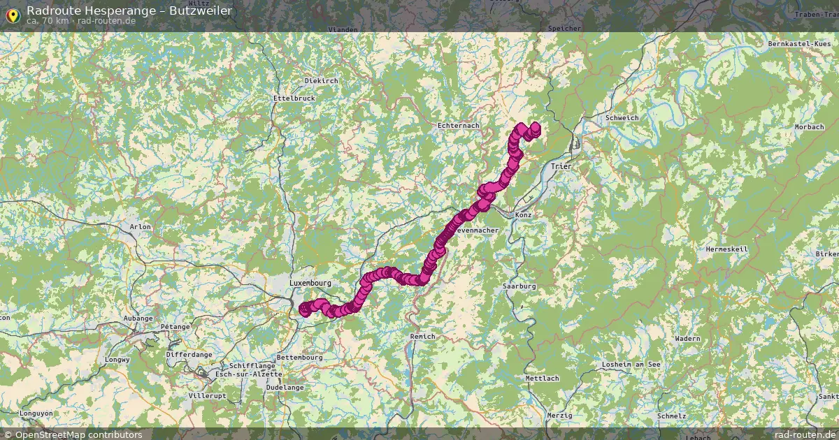 Radtour Hesperange – Butzweiler