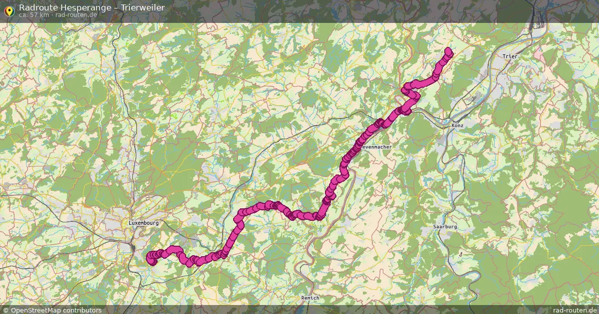 Radtour Hesperange – Trierweiler