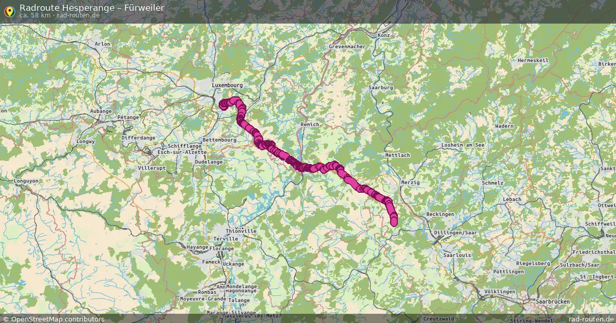 Radtour Hesperange – Fürweiler