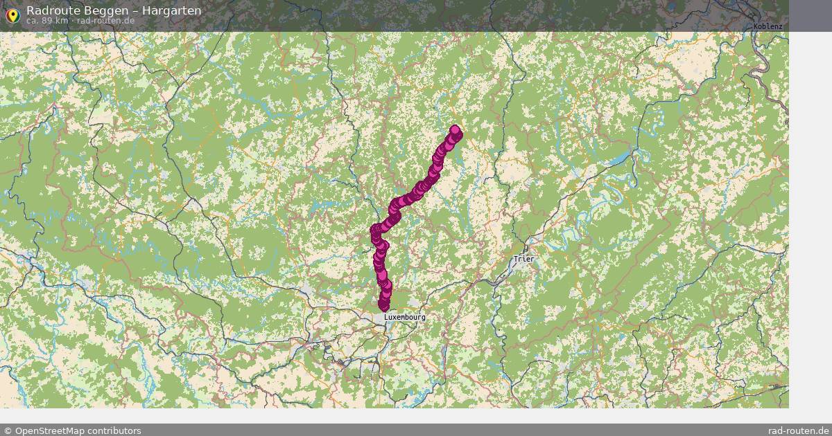 Fahrradroute Beggen – Hargarten