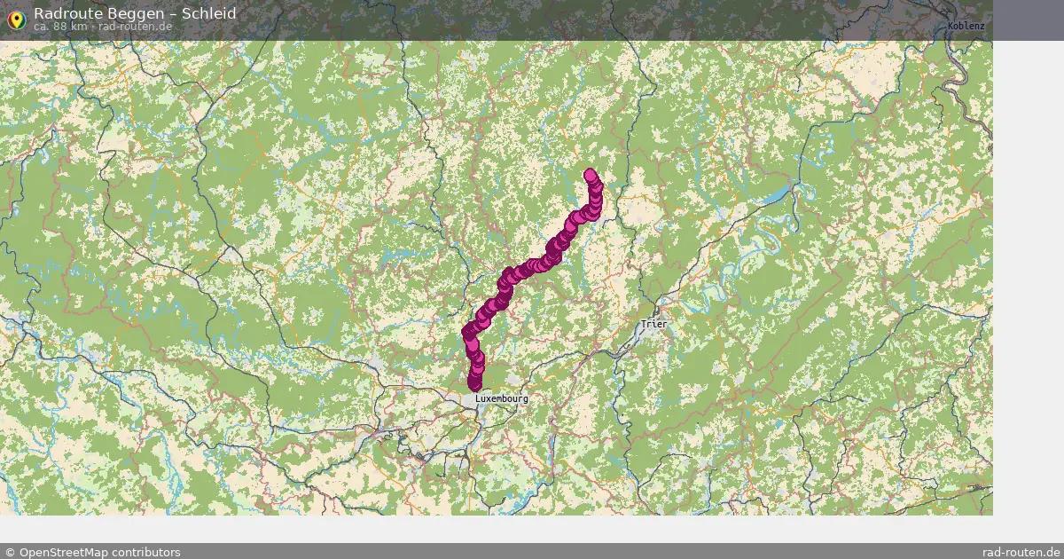 Fahrradroute Beggen – Schleid