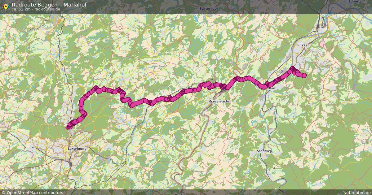 Fahrradroute Beggen – Mariahof