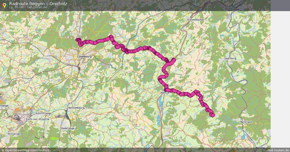 Fahrradroute Beggen – Orscholz