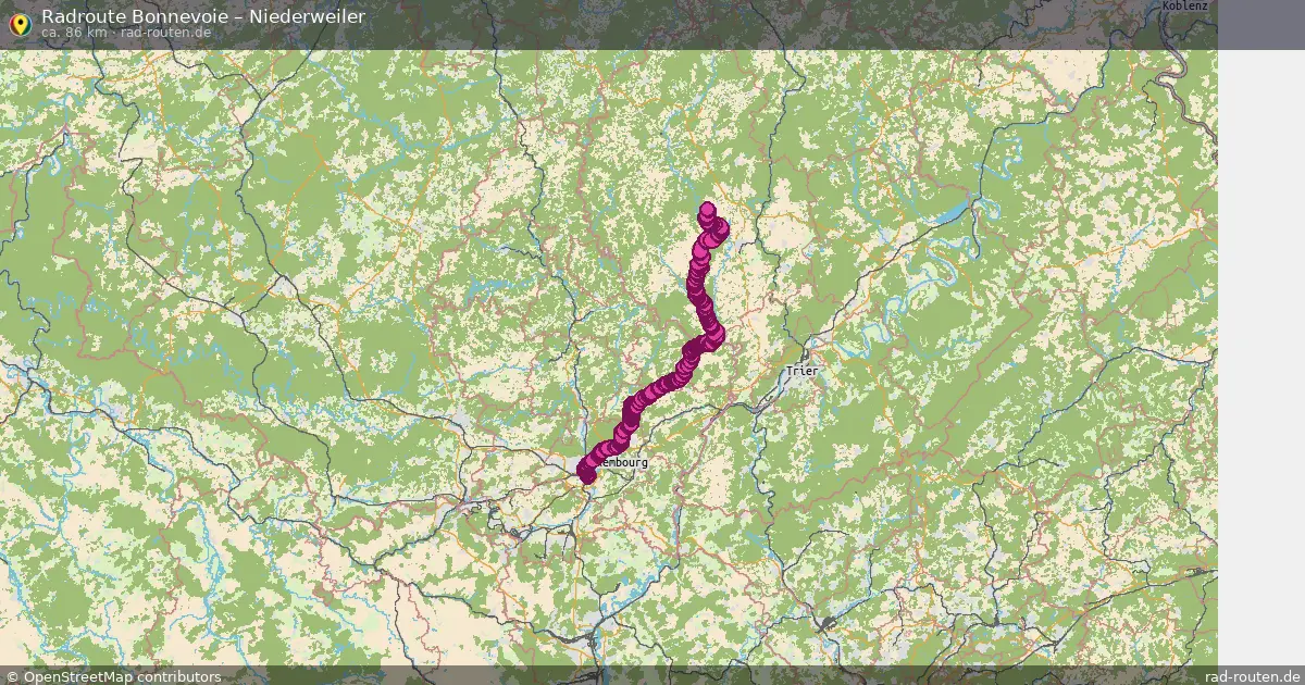 Radtour Bonnevoie – Niederweiler