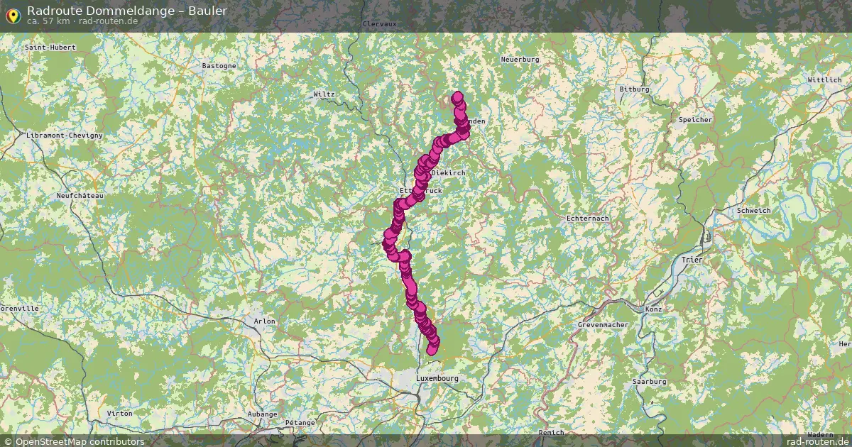 Radtour Dommeldange – Bauler
