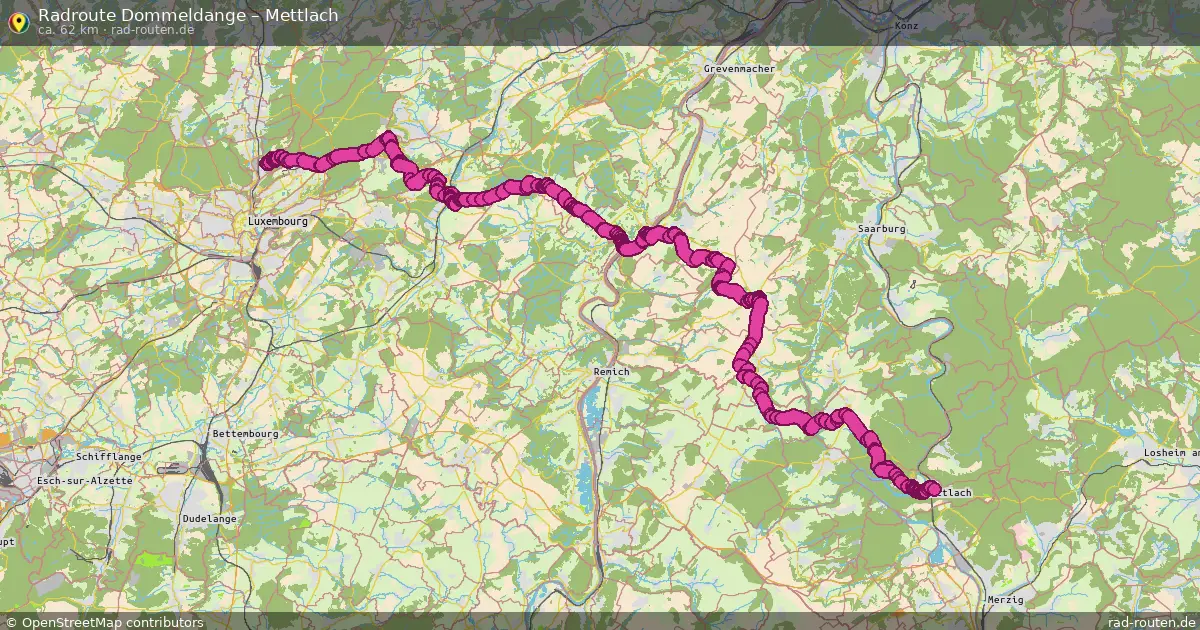 Radtour Dommeldange – Mettlach