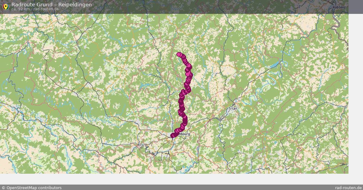 Fahrradroute Grund – Reipeldingen