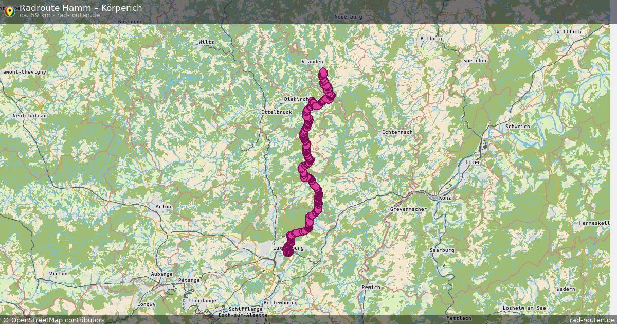 Fahrradroute Hamm – Körperich