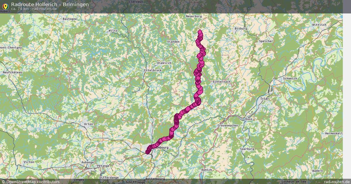 Fahrradroute Hollerich – Brimingen
