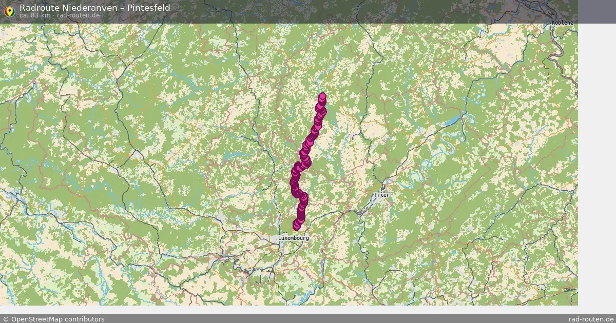 Radtour Niederanven – Pintesfeld