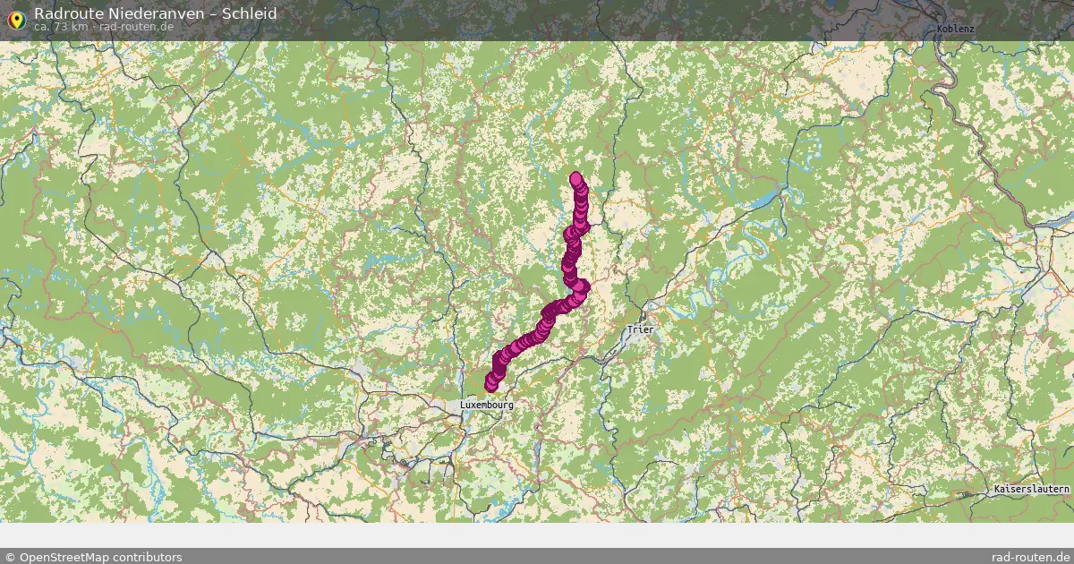 Radtour Niederanven – Schleid