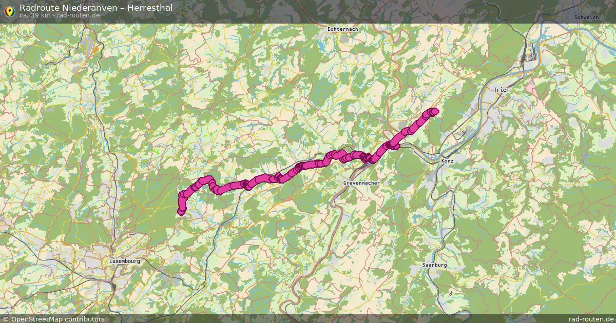 Radtour Niederanven – Herresthal