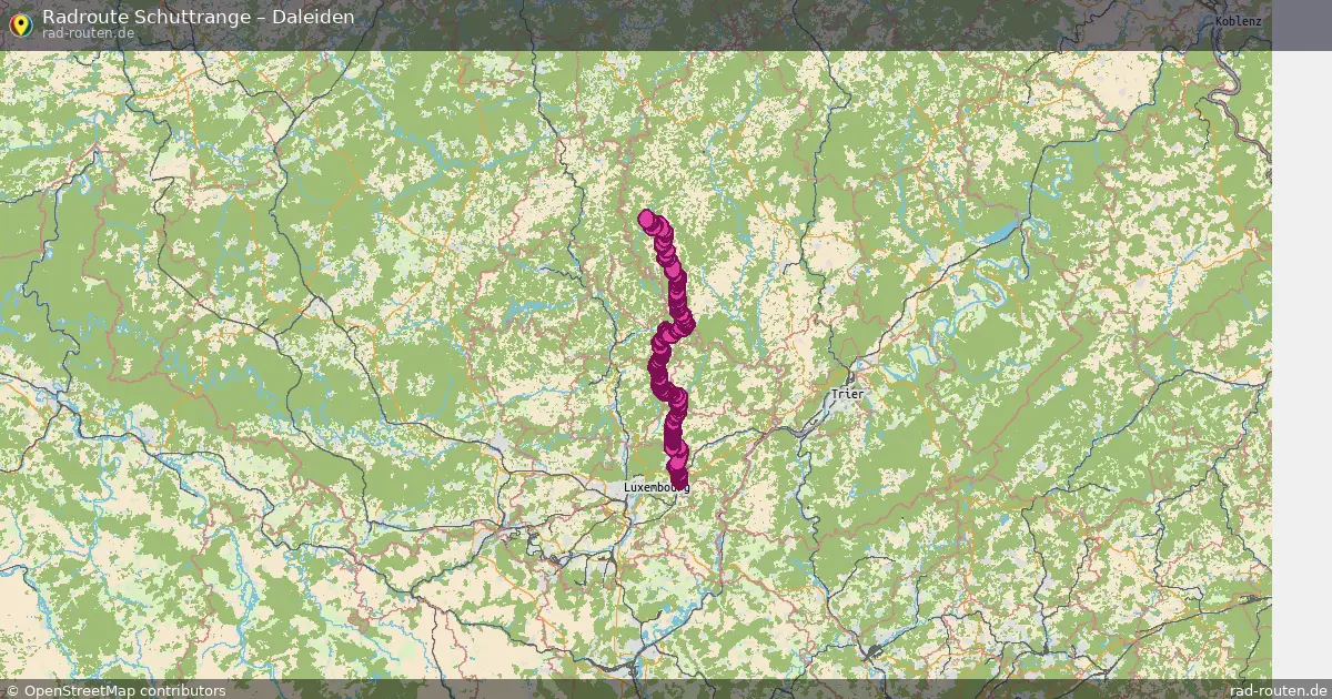Fahrradroute Schuttrange – Daleiden