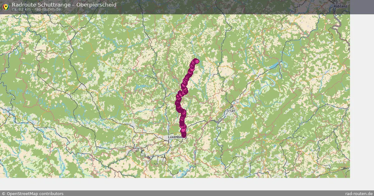 Fahrradroute Schuttrange – Oberpierscheid