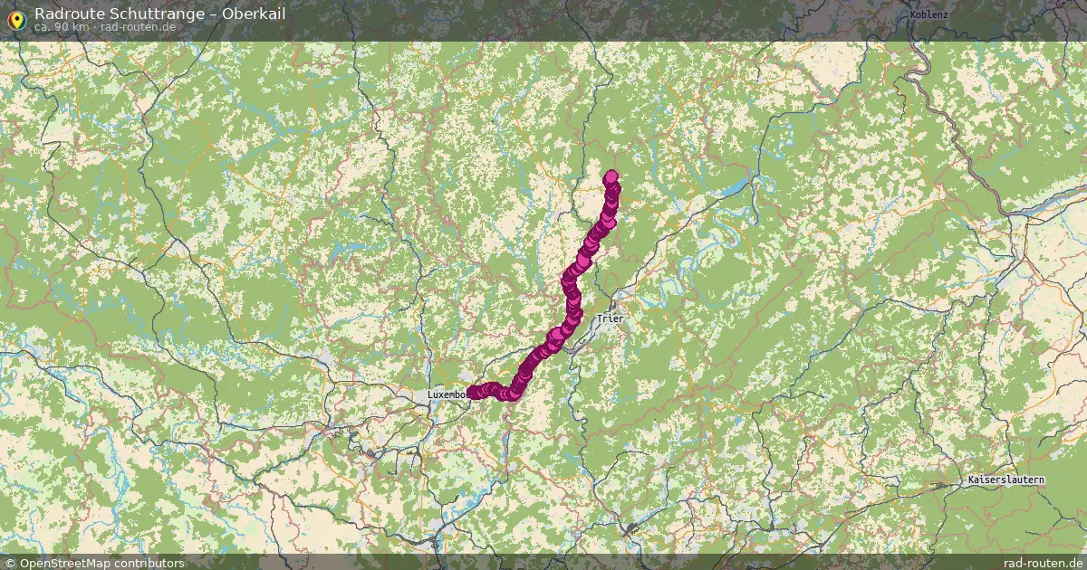 Radtour Schuttrange – Oberkail