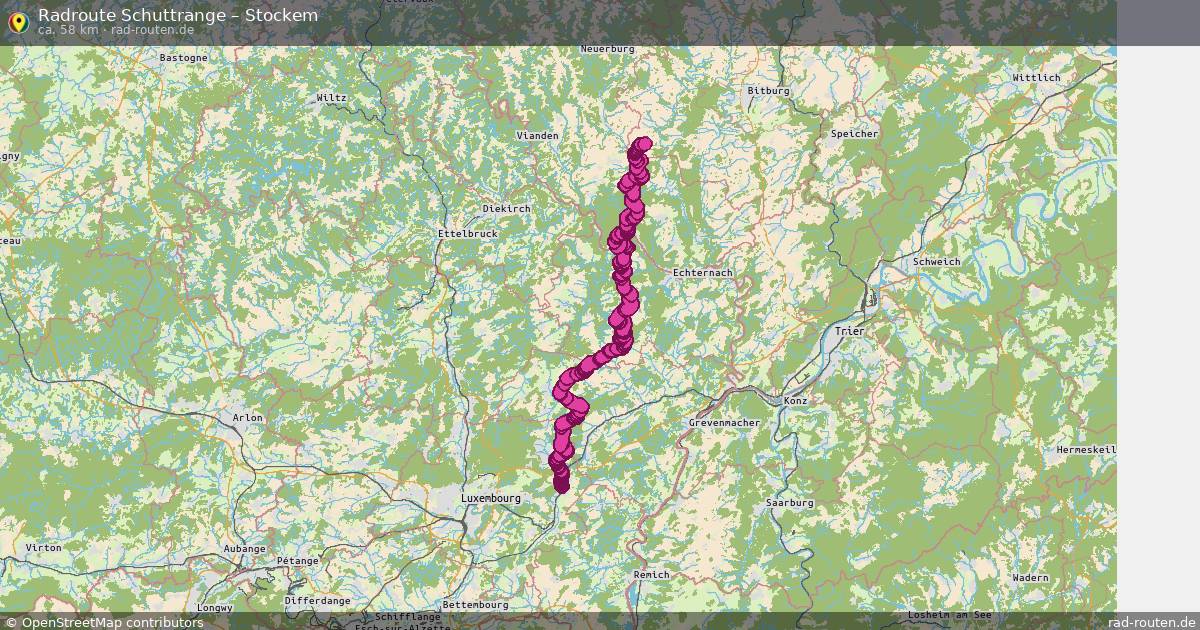 Fahrradroute Schuttrange – Stockem