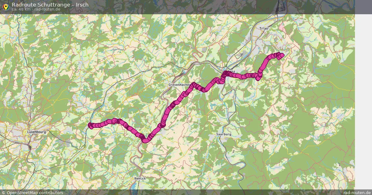 Radtour Schuttrange – Irsch