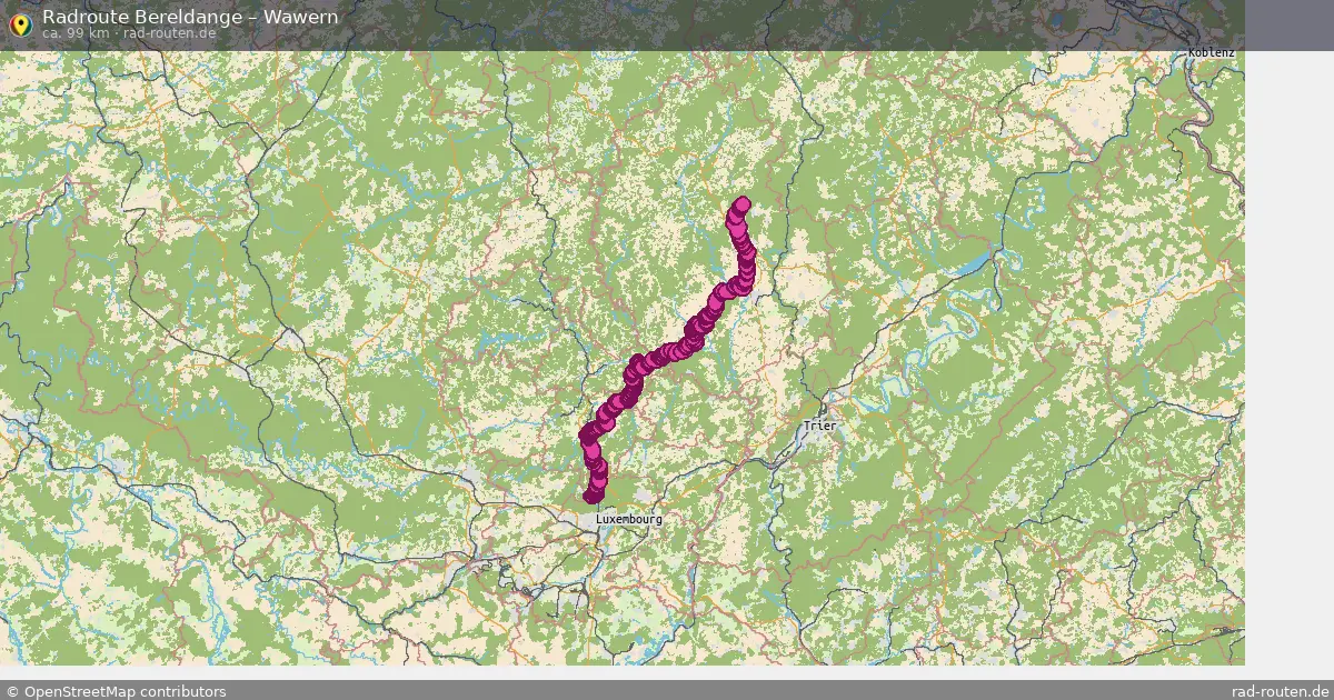 Radtour Bereldange – Wawern