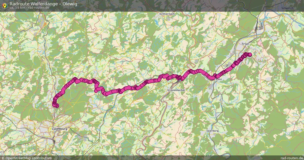 Radtour Walferdange – Olewig