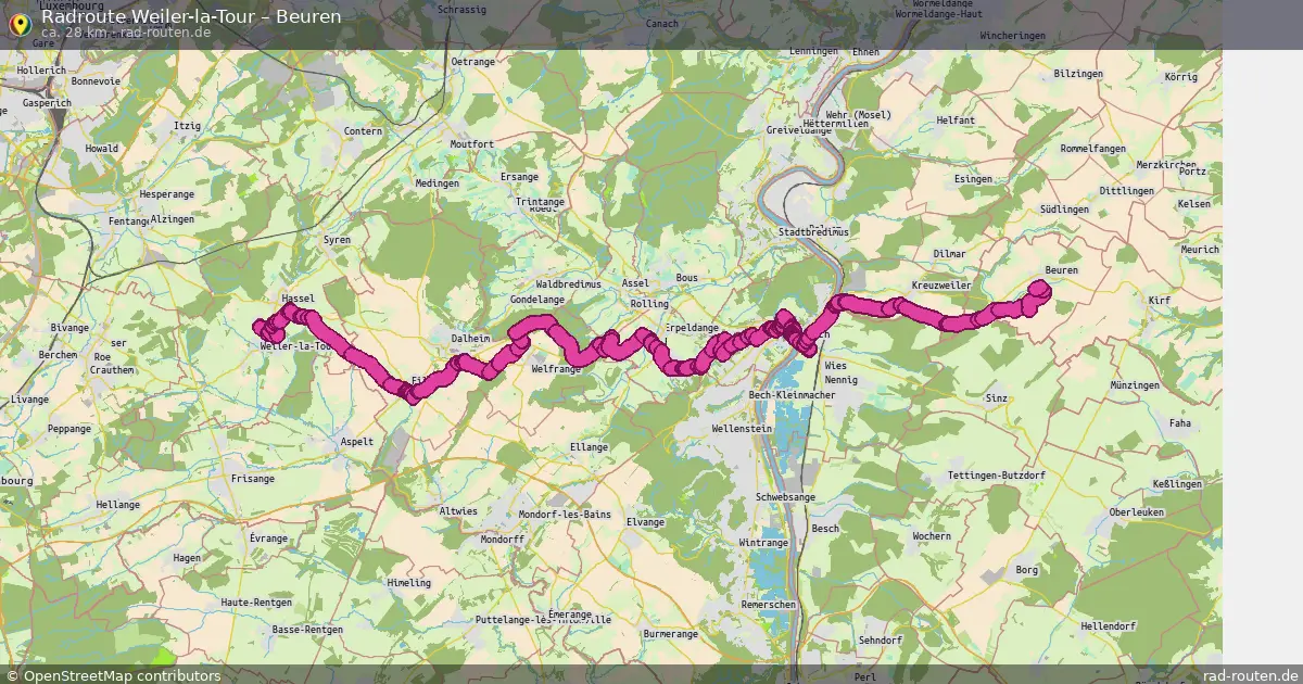 Radtour Weiler-La-Tour – Beuren