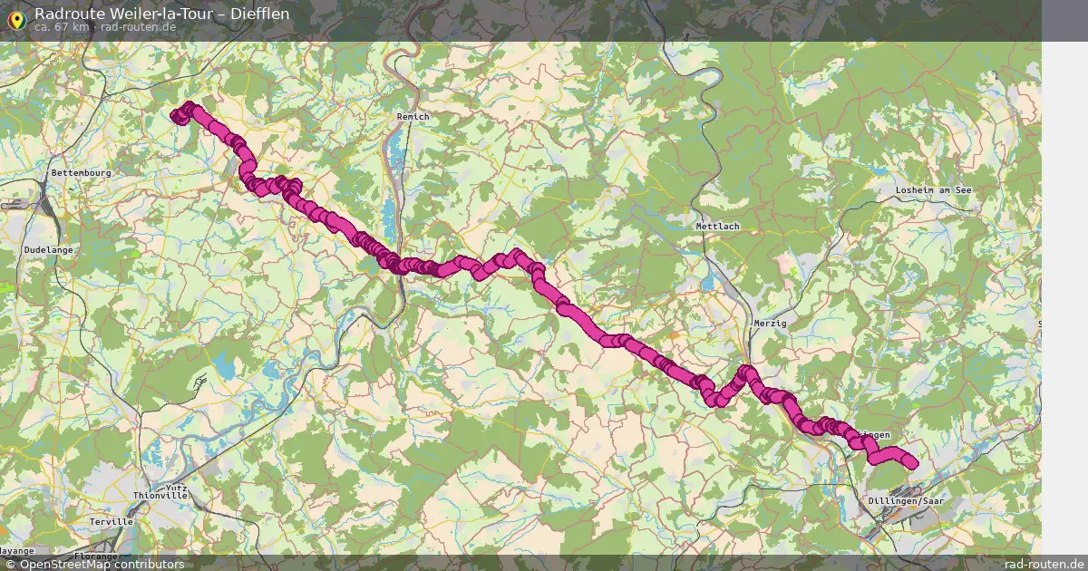 Radtour Weiler-La-Tour – Diefflen