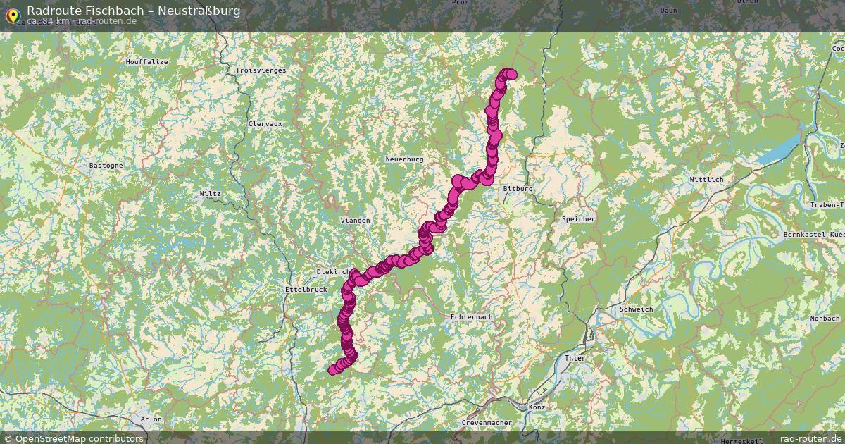 Fahrradroute Fischbach – Neustraßburg