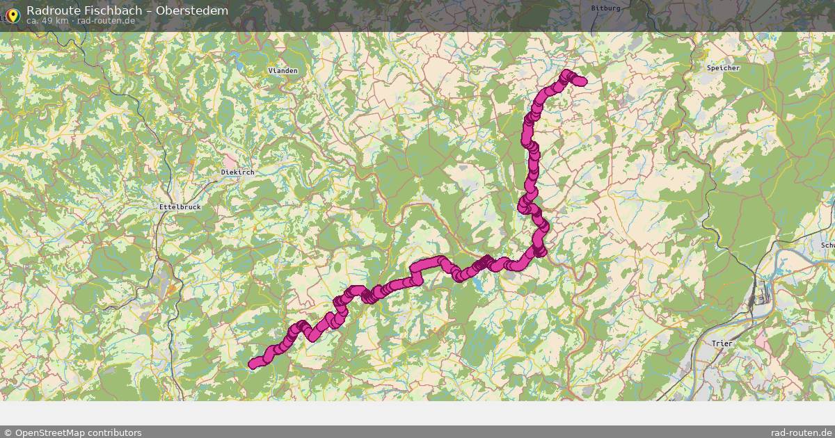 Fahrradroute Fischbach – Oberstedem