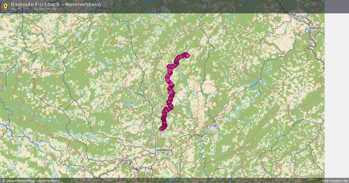 Fahrradroute Fischbach – Rommersheim