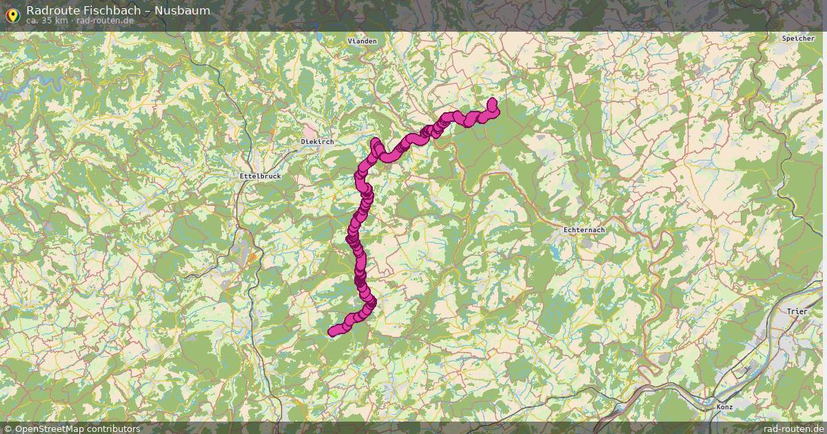 Fahrradroute Fischbach – Nusbaum