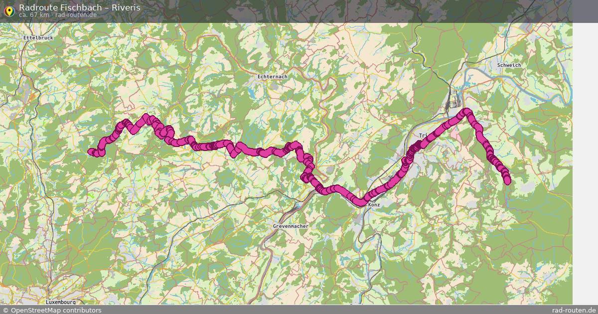 Fahrradroute Fischbach – Riveris