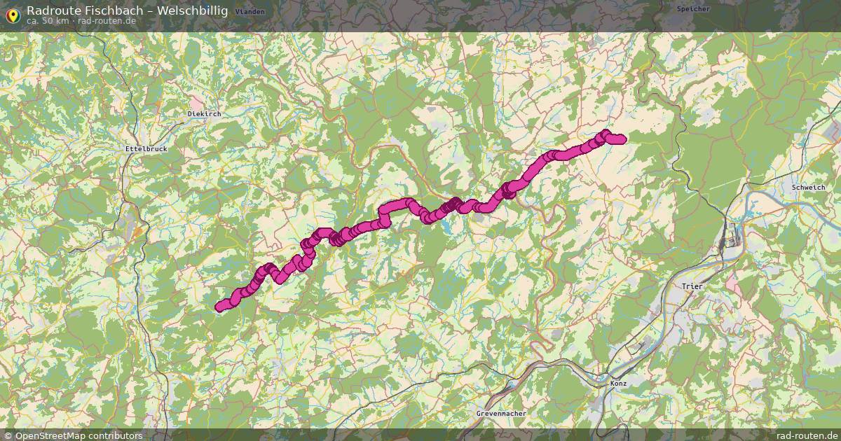 Fahrradroute Fischbach – Welschbillig
