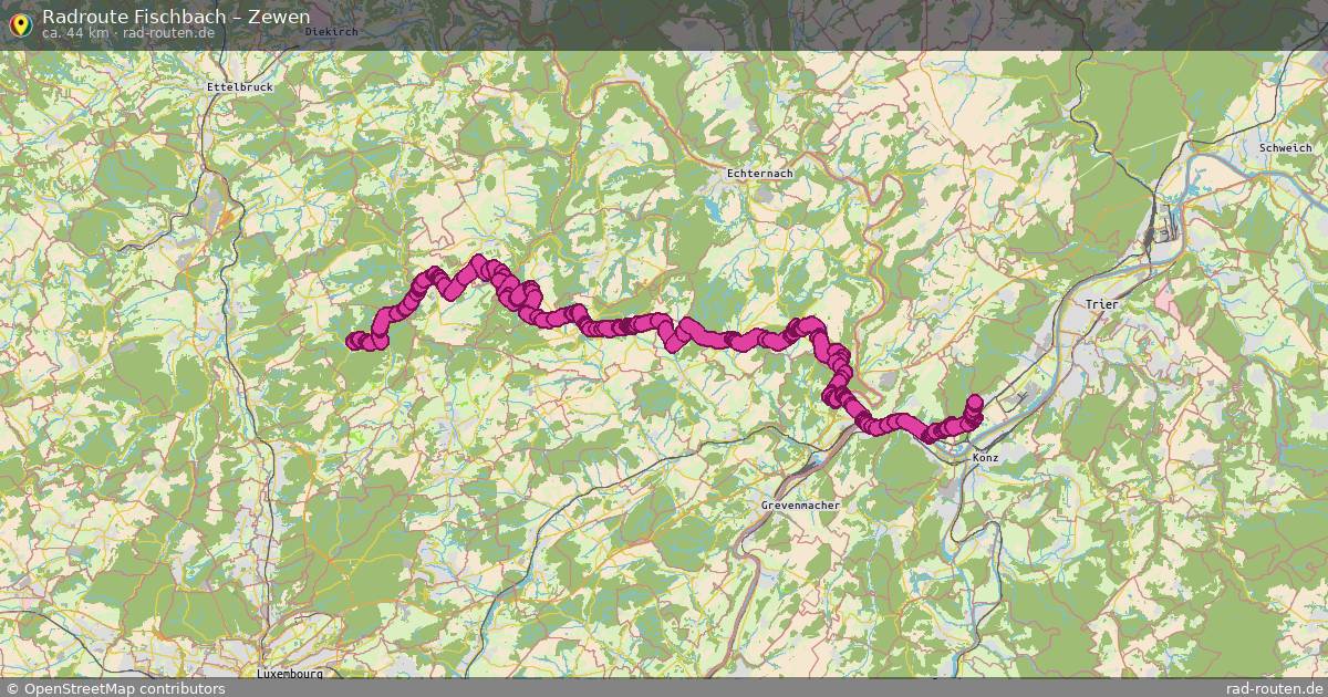 Fahrradroute Fischbach – Zewen