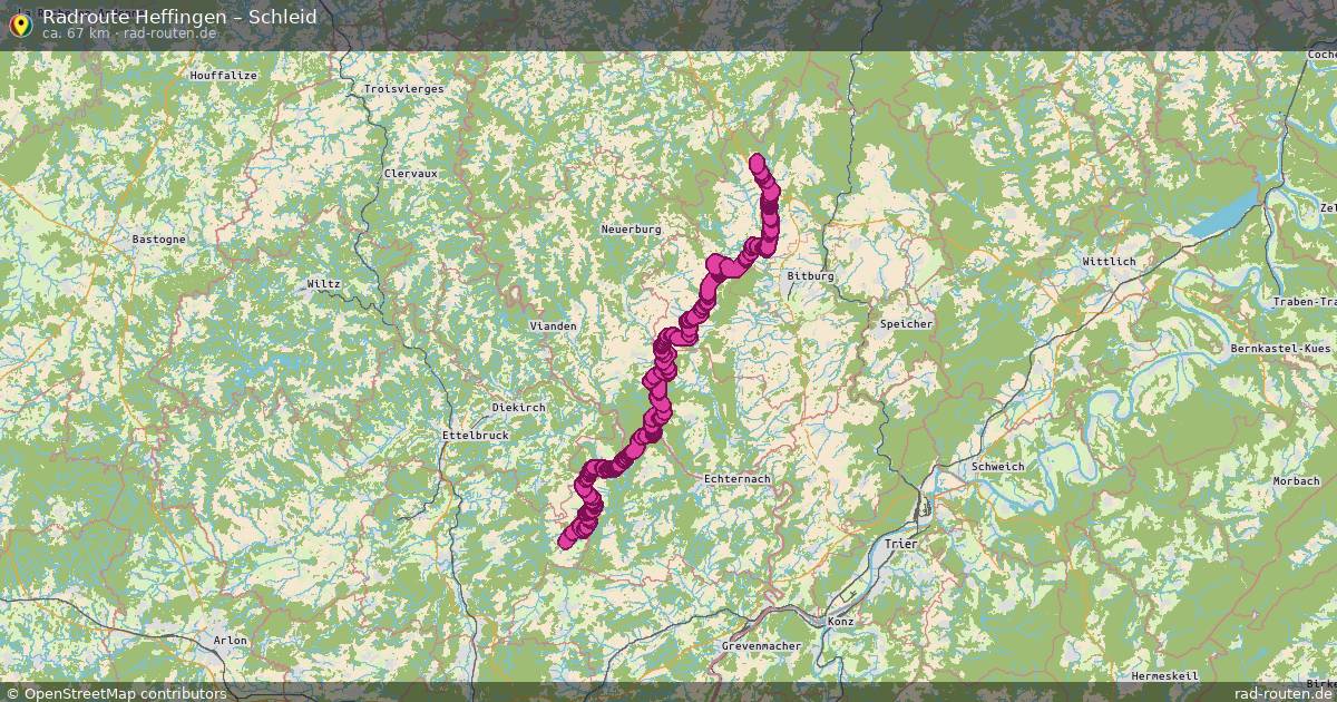 Fahrradroute Heffingen – Schleid