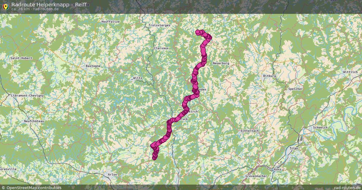 Fahrradroute Helperknapp – Reiff
