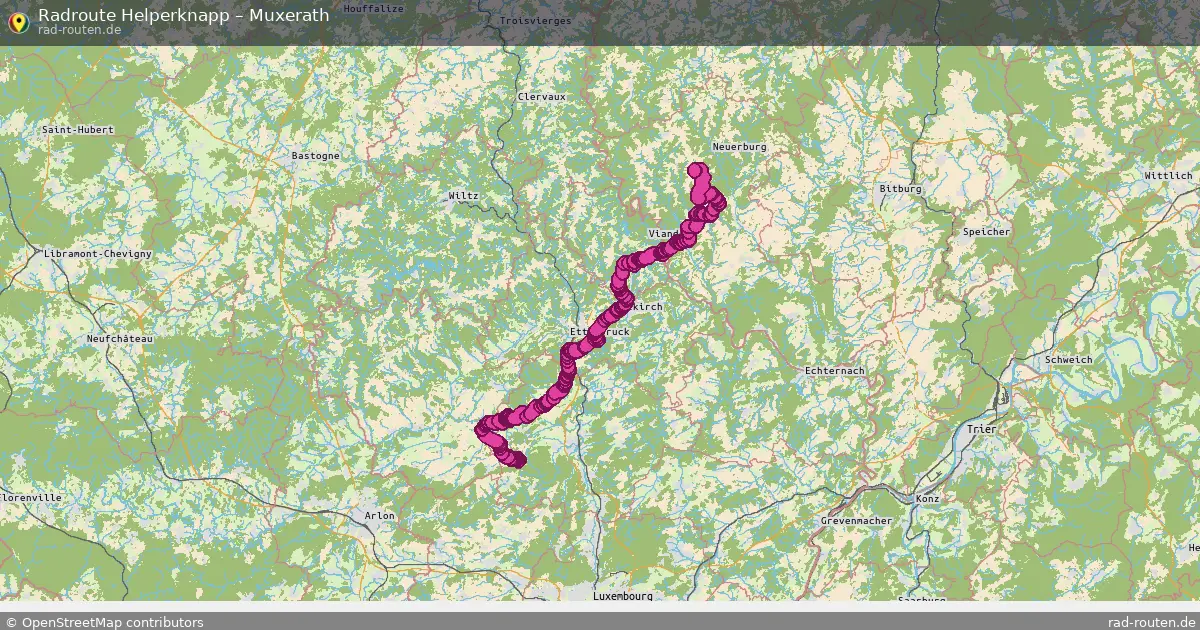 Fahrradroute Helperknapp – Muxerath