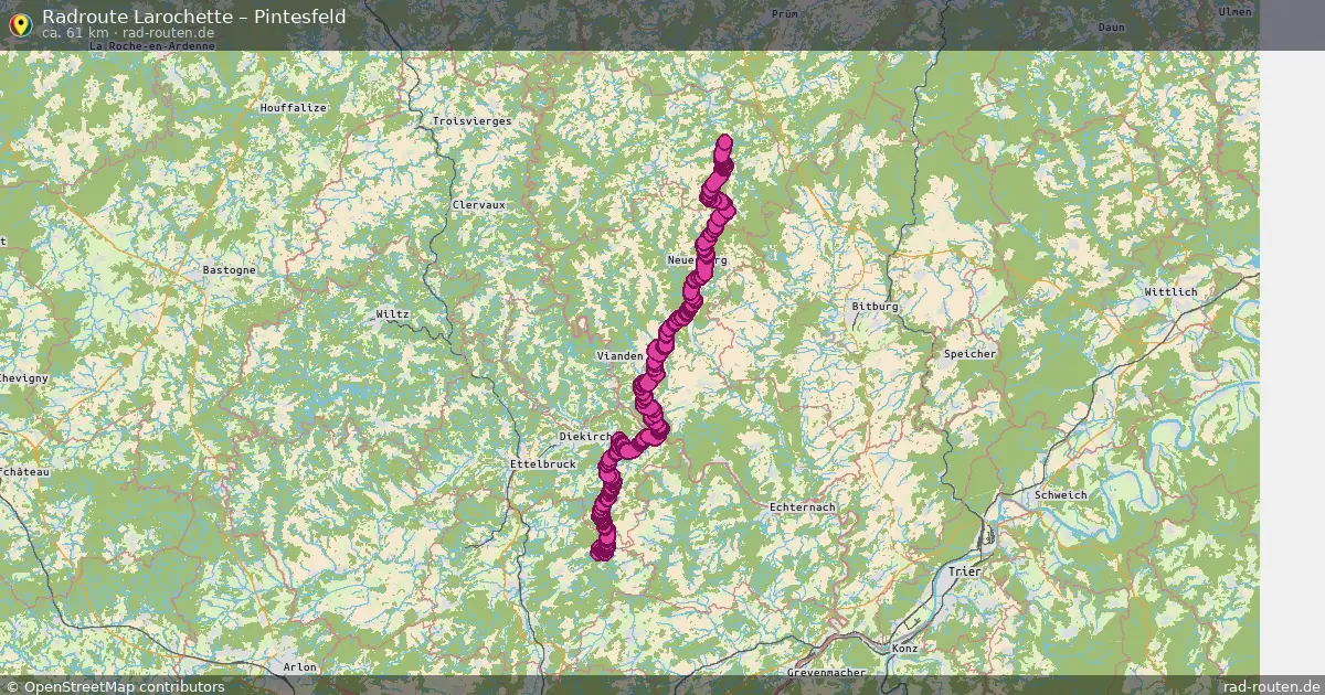 Radtour Larochette – Pintesfeld