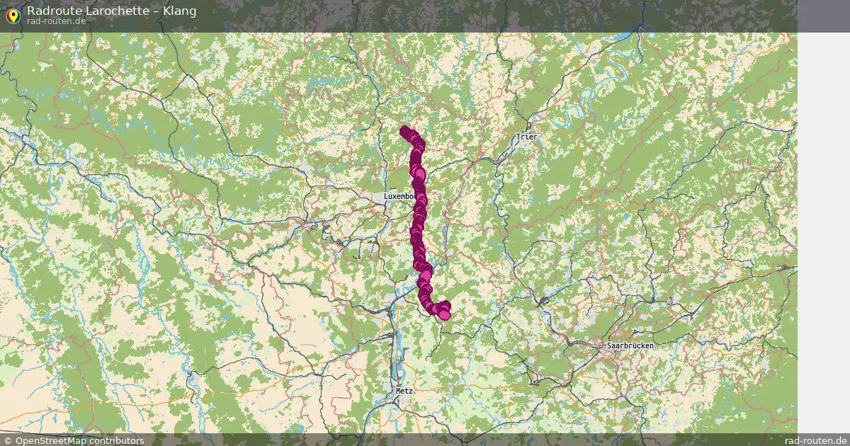 Fahrradroute Larochette – Klang