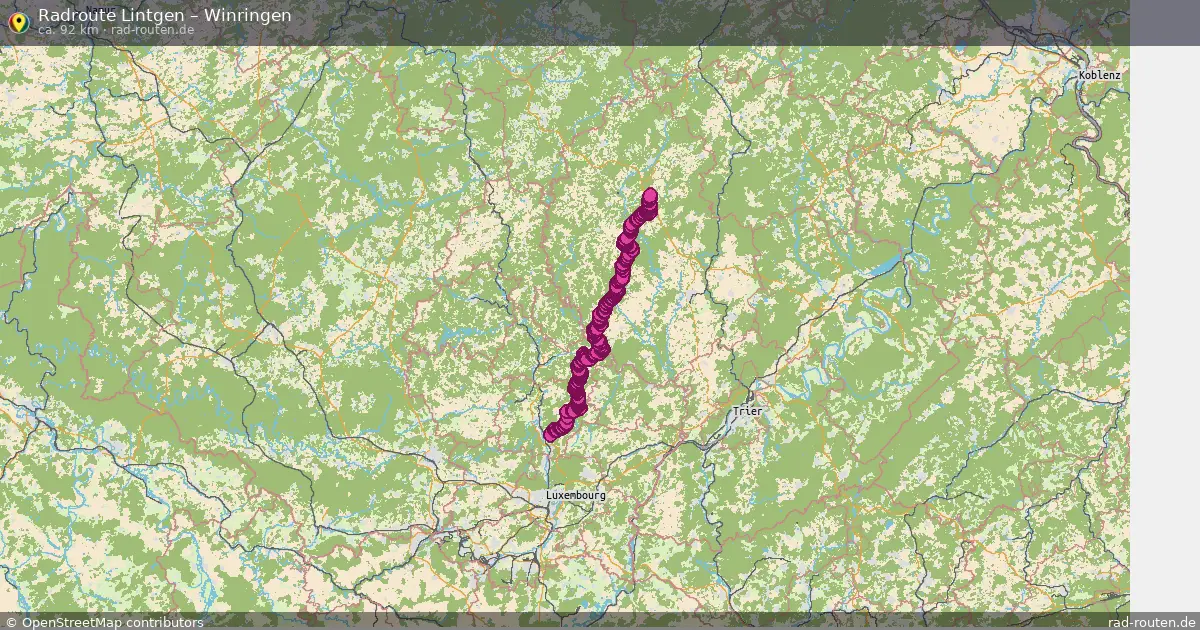 Fahrradroute Lintgen – Winringen