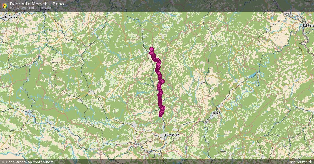 Fahrradroute Mersch – Beho