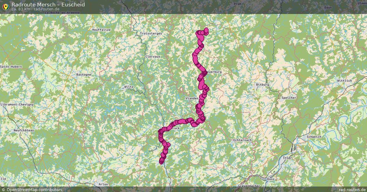 Fahrradroute Mersch – Euscheid