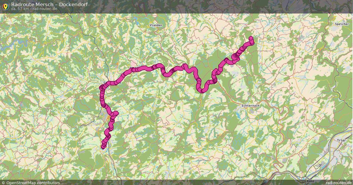Fahrradroute Mersch – Dockendorf