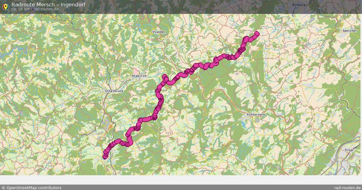 Fahrradroute Mersch – Ingendorf