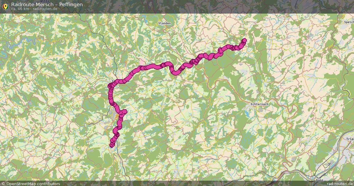 Fahrradroute Mersch – Peffingen