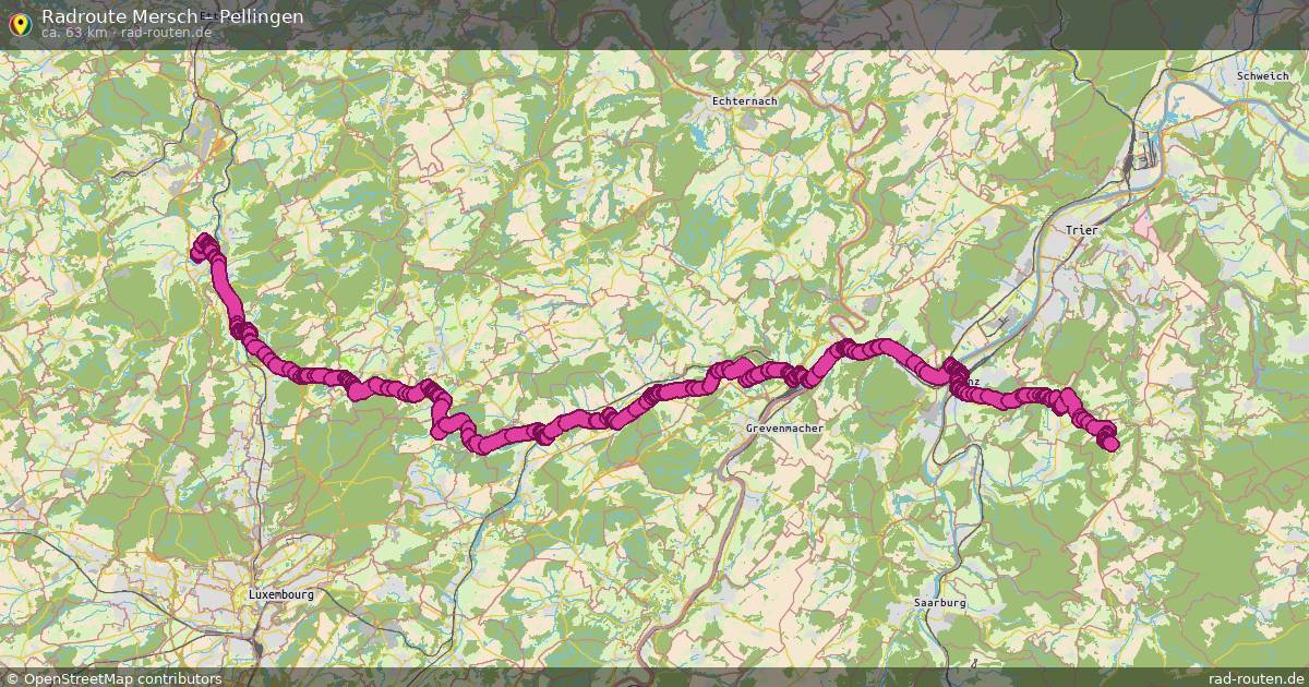 Fahrradroute Mersch – Pellingen