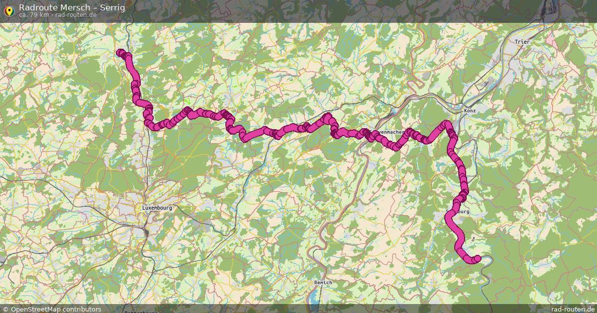 Fahrradroute Mersch – Serrig